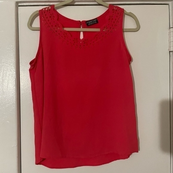 Paper moon for Stitch fix sleeveless Red/ Pink Top Size Small - Picture 2 of 9